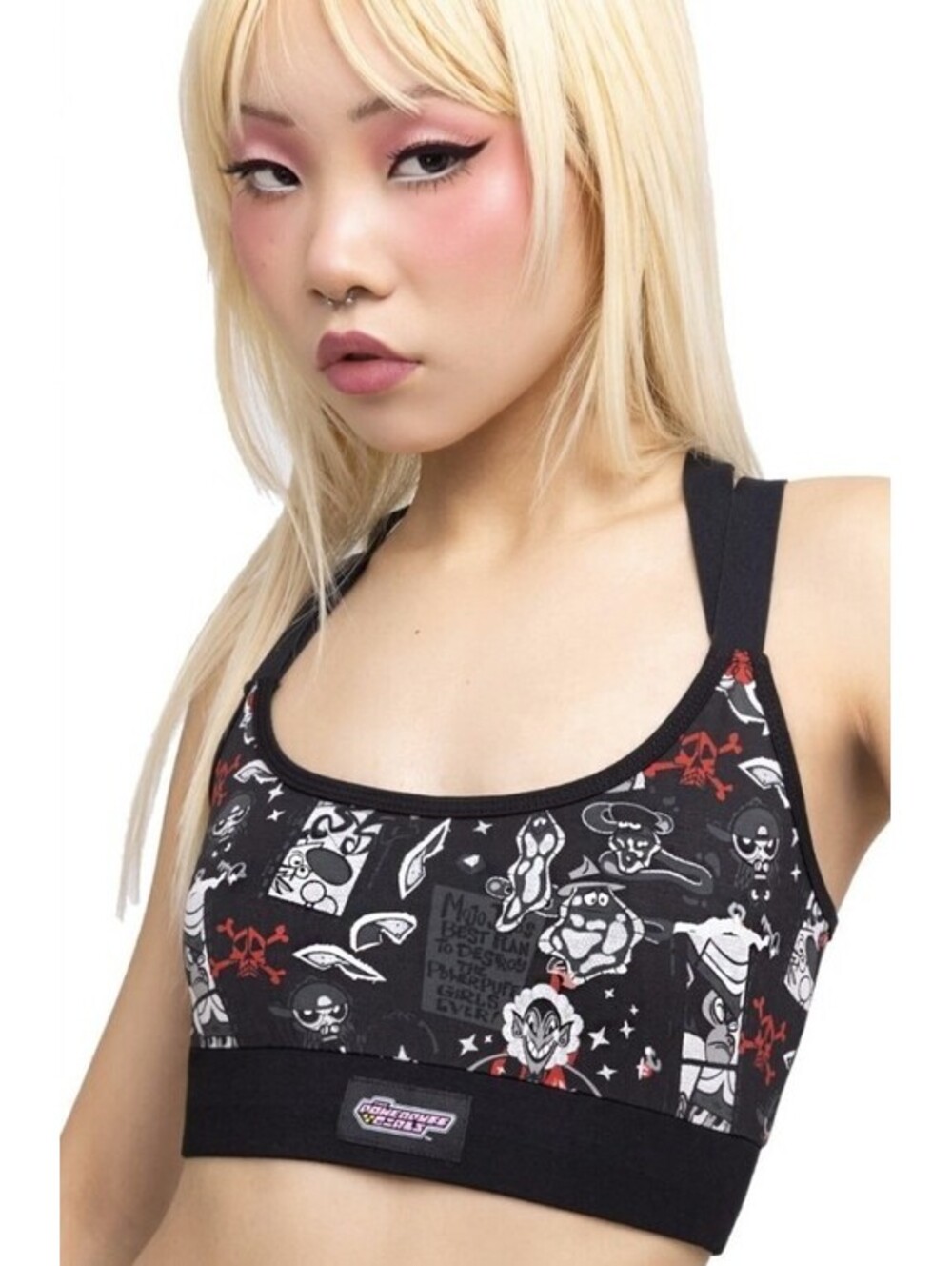 Killstar Powerpuff Girls We Want To Fight Bralette Sports Bra Women's Sz S NEW